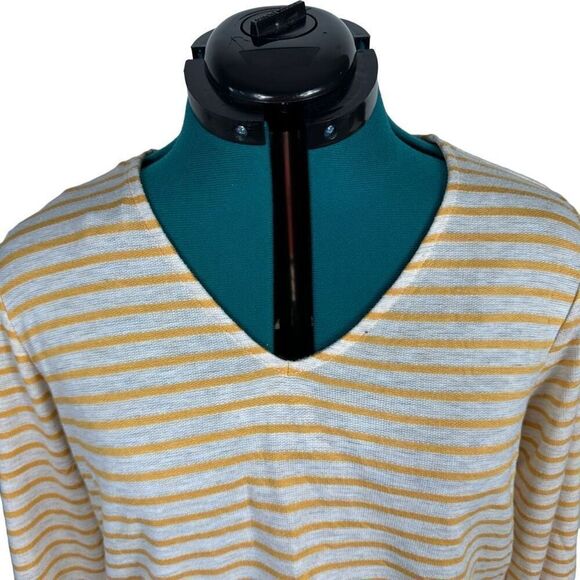 Alya cream and yellow striped blouse - Picture 3 of 7